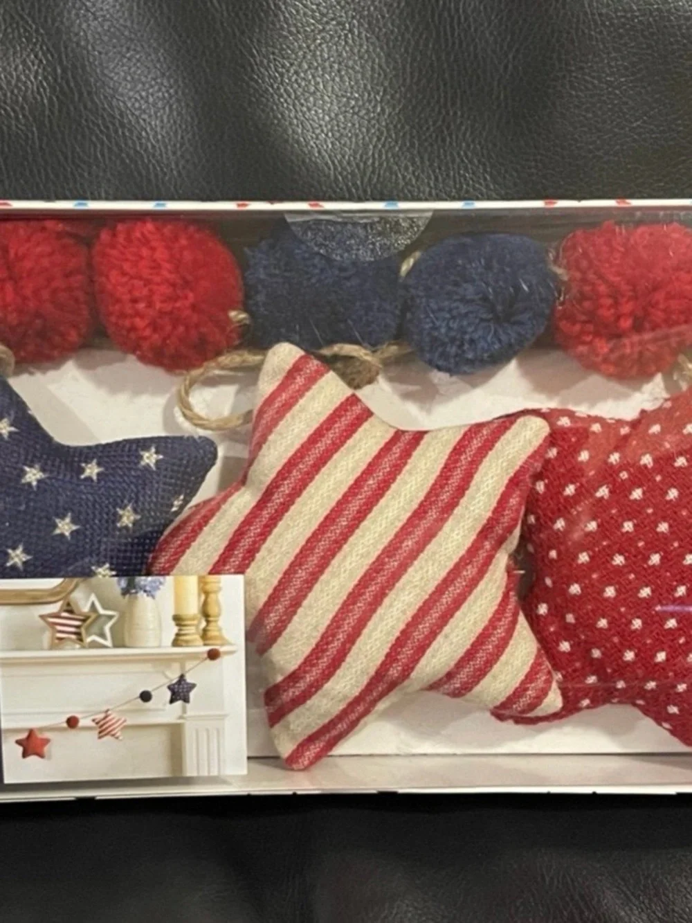 Stars and Stripes Patriotic Garland Stars - Patriotic Stars Garland